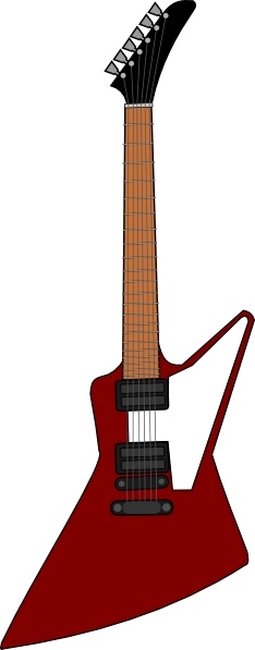 234x597 Gibson Explorer Guitar Clip Art Free Vector In Open Office Drawing