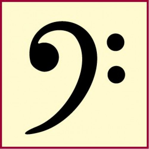 500x500 Bass Clef Music Stencil The Artful Stencil