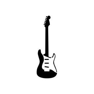 300x300 Electric Guitar Stencil