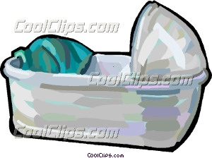 300x224 Baby Crib Clip Art