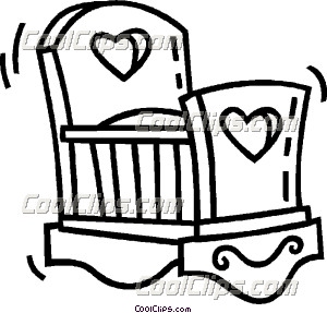 300x287 Baby's Crib Clip Art