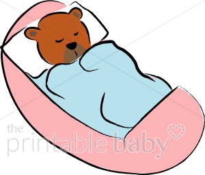 300x255 Teddy Bear In Cradle Clipart Teddy Bear Baby Clipart