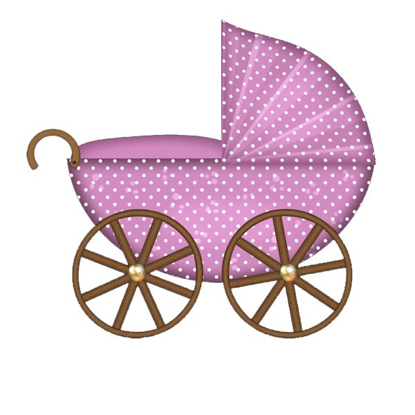 600x600 Pink Baby Bassinet Clipart