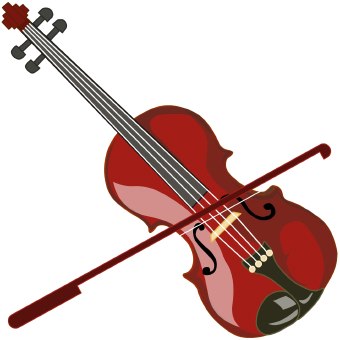 340x340 Play The Violin Clipart