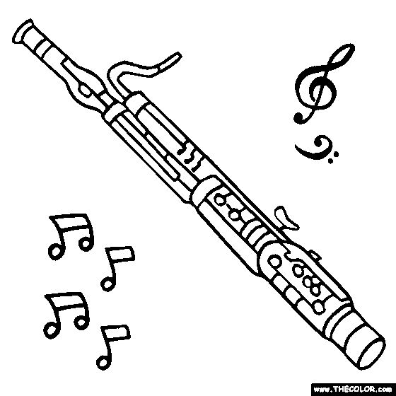 560x560 Bassoon Clip Art