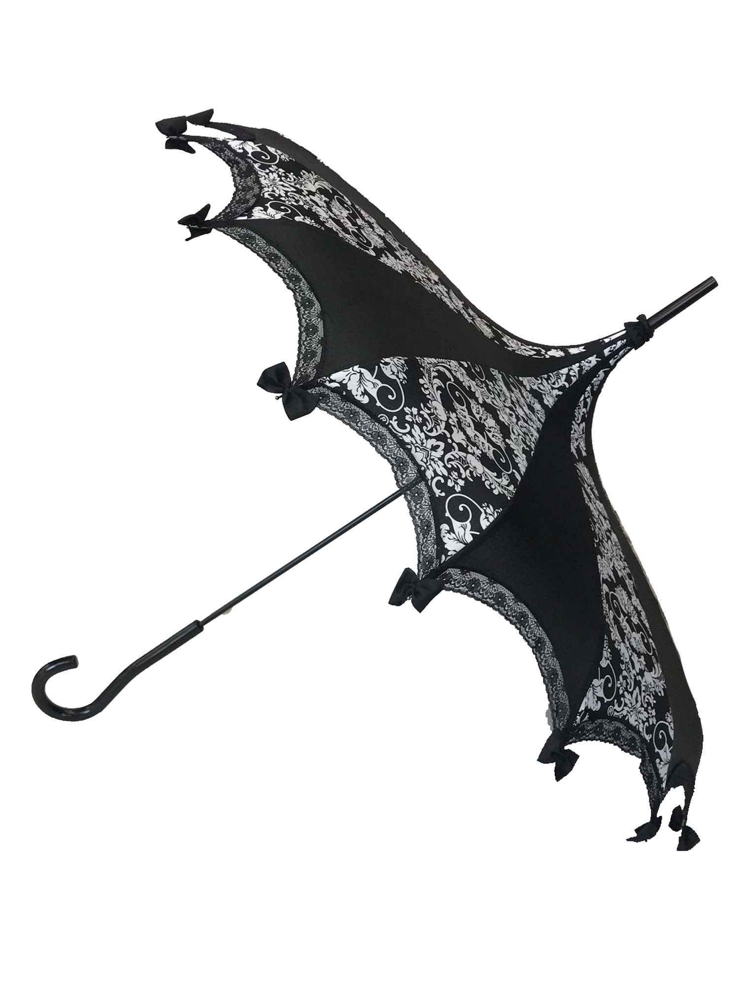 1512x2016 Bat Damask White And Black Umbrella