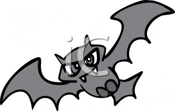 350x221 Cartoon Of An Evil Looking Bat