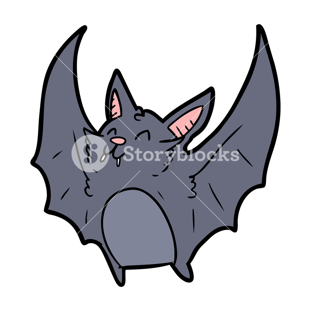 1000x1000 Cartoon Vampire Halloween Bat Royalty Free Stock Image