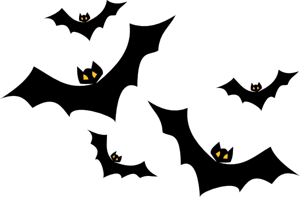 600x394 Bats Clip Art