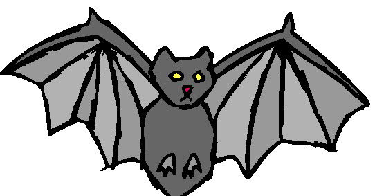 542x283 Clipart Bats