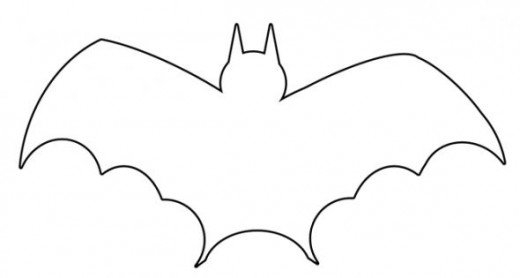 520x278 Bat Outline Clip Art