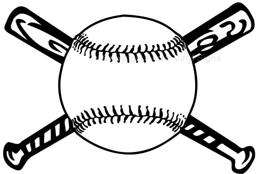 500x340 Baseball Bat Clipart Baseball Logo