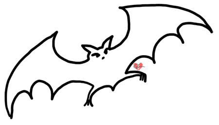 450x258 Bat Outline Clipart 2