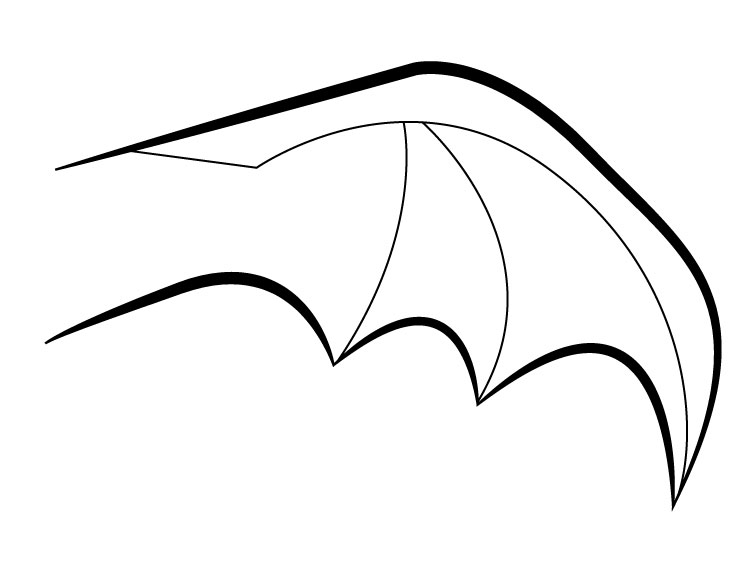 750x564 Drawn Bat Bat Wing