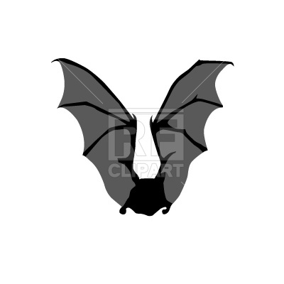 400x400 Bat Wing Spread Free Vector Clip Art Image
