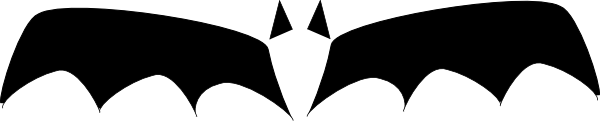 600x121 Wings Clipart Bat Wing