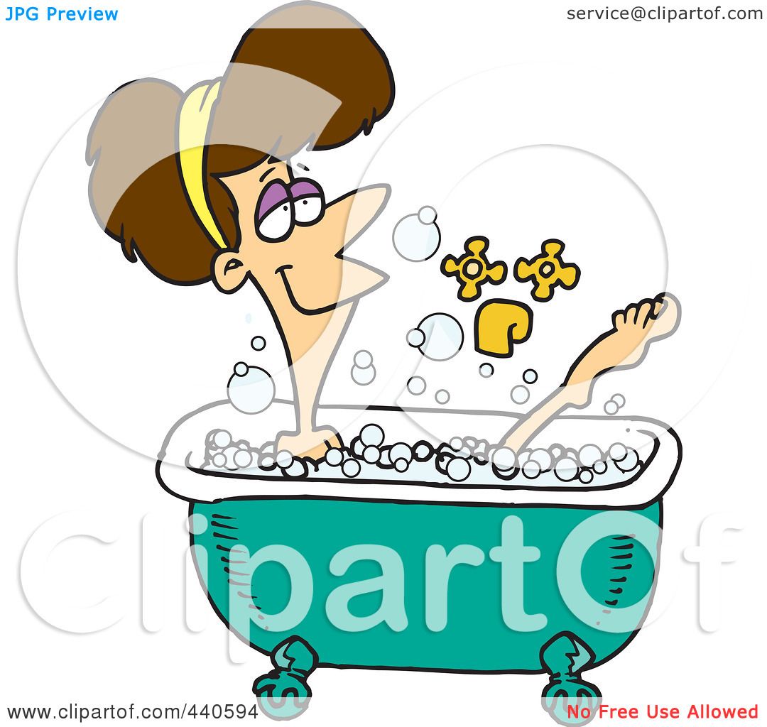 1080x1024 Royalty Free (Rf) Clip Art Illustration Of A Cartoon Relaxed Woman