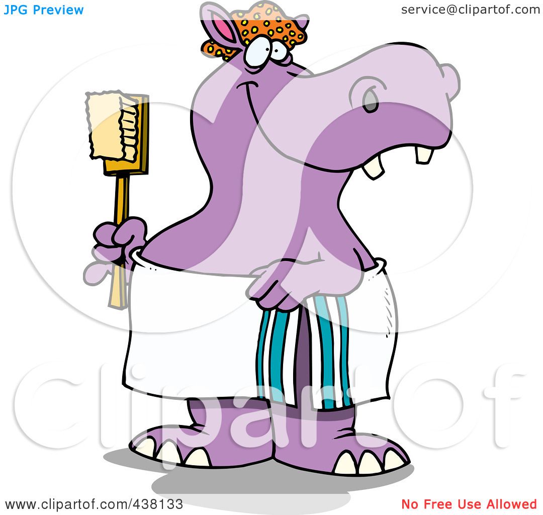 1080x1024 Royalty Free (Rf) Clip Art Illustration Of A Cartoon Bath Time