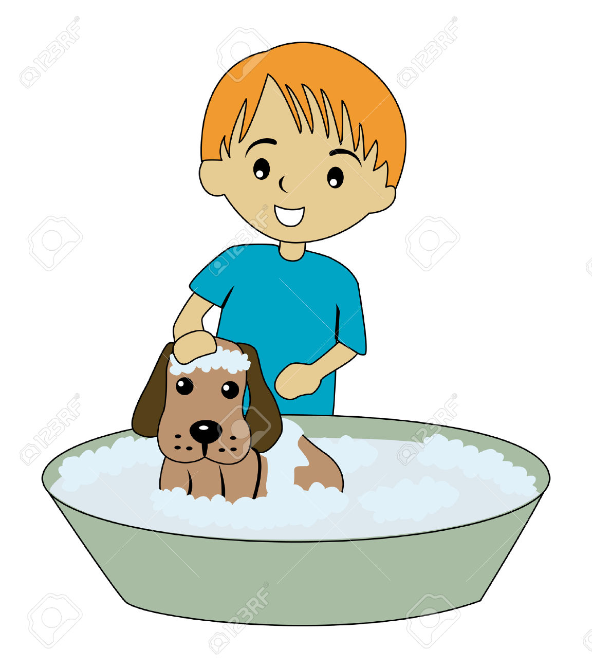 1152x1300 Pets Clipart Bathing