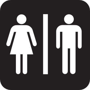 300x300 Men Women Bathroom 2 Clip Art