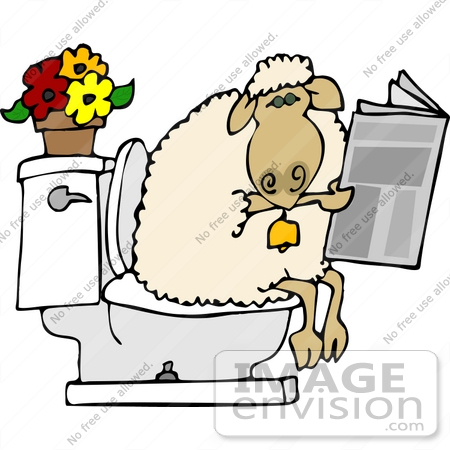 450x450 Funny Bathroom Clipart