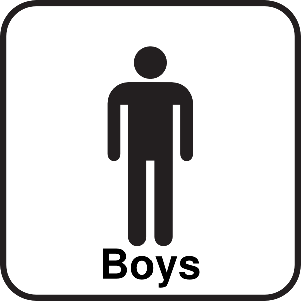 600x600 Bathroom Boys Sign Men Clip Art