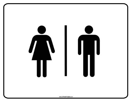 457x353 Printable Restroom Signs Free Download Clip Art Free Clip Art