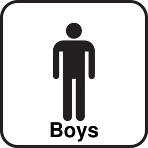 300x300 Bathroom Boys Sign Men Clip Art