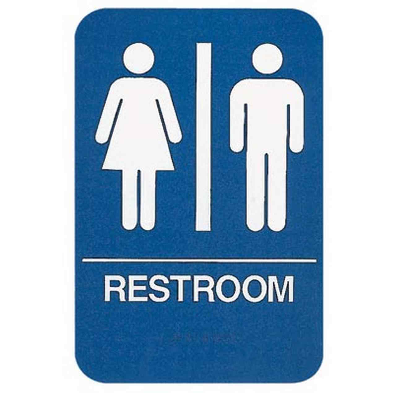 1270x1270 Blue Mens Bathroom Sign