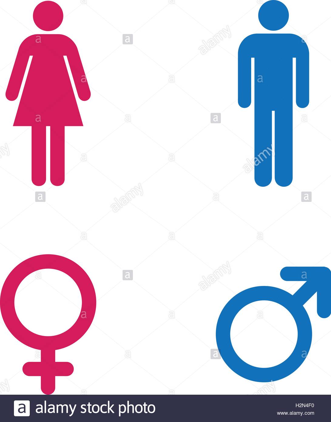 1091x1390 Restroom Sign. A Man And A Lady Toilet Sign. People Icon. Pink