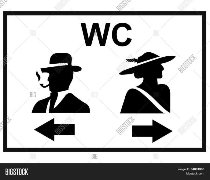 687x588 Bathroom Bathroom Sign Vector Women Toilet Outline Stock S Clip