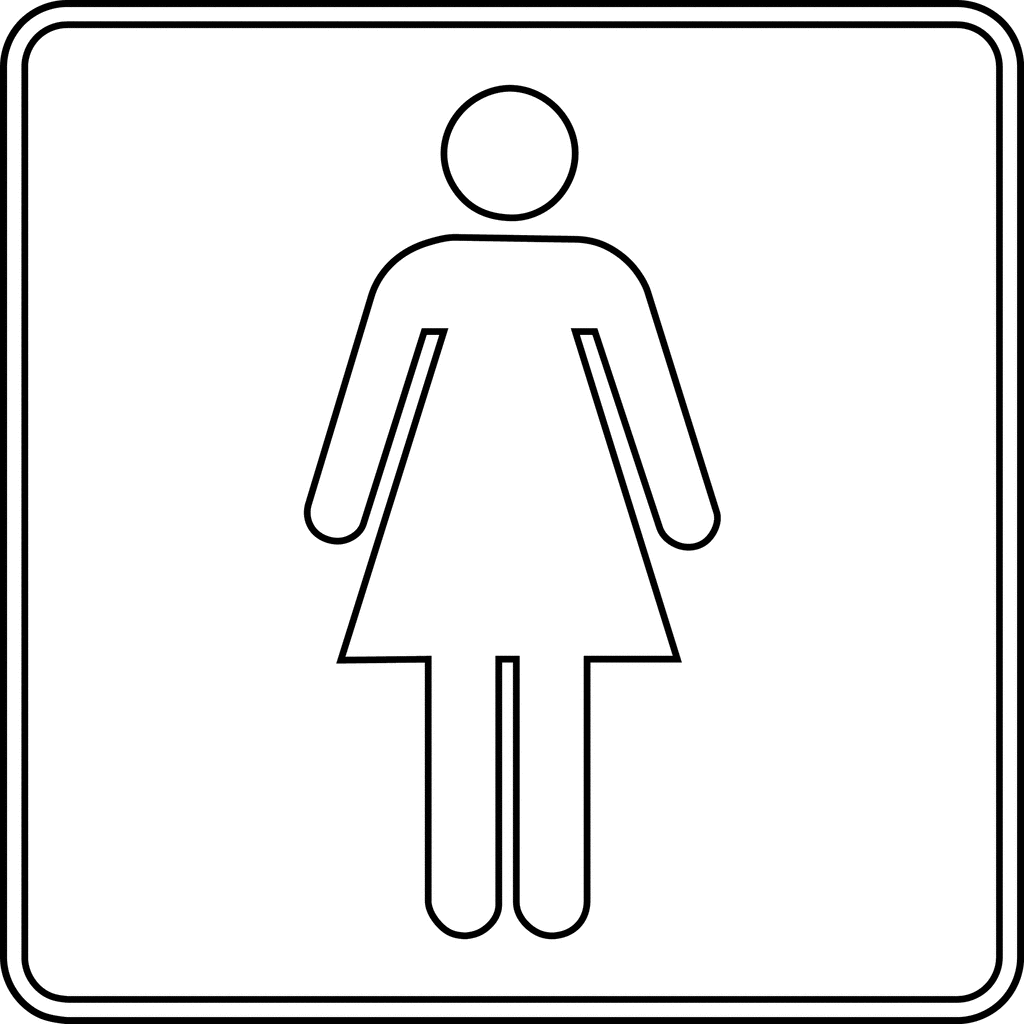 1024x1024 Toilet Sign Cliparts 268415