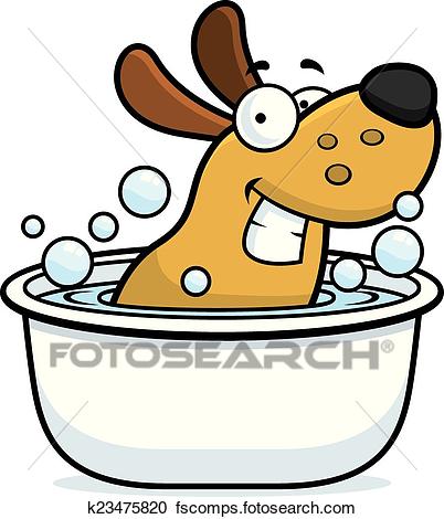 402x470 Dog Bath Clipart And Illustration. 864 Dog Bath Clip Art Vector
