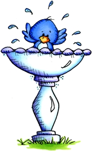 182x300 Birdie Bath Clipart Bath, Clip Art And Bird