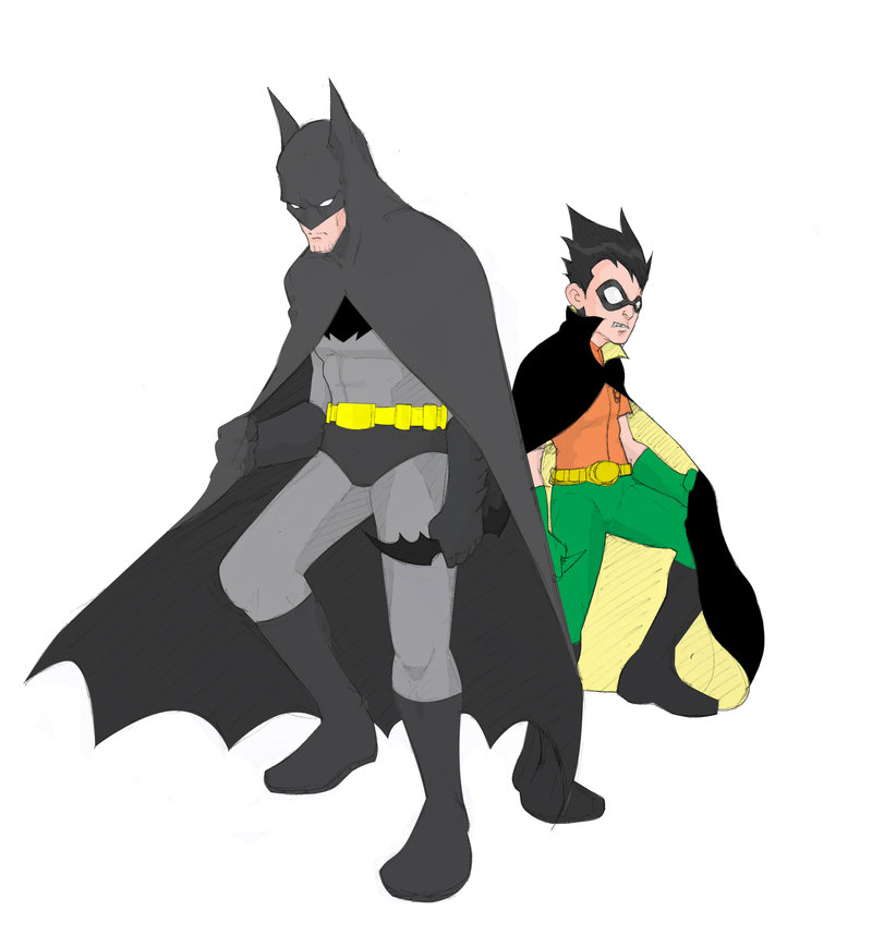 800x858 Batman And Robin Clipart