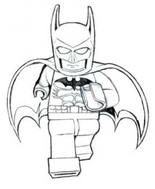 600x729 Lego Batman Coloring Pages To Print