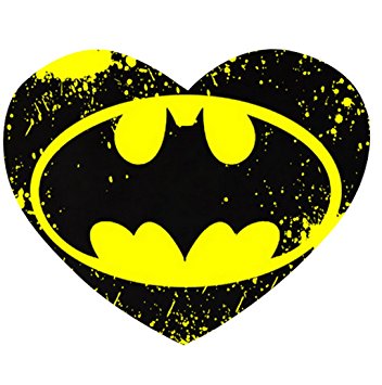 352x355 Batman Clipart Heart