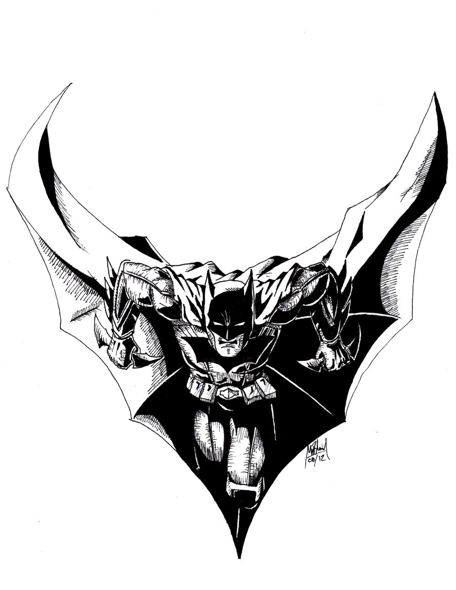 900x1165 Batman Black And White By Vail Akatosh