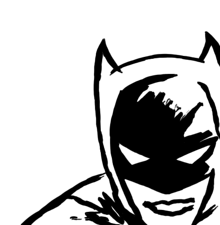 454x463 Black And White Batman By Indexenos