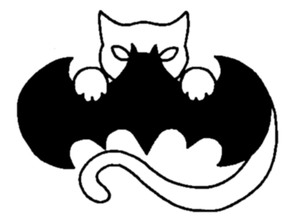 1024x768 Catbat Symbol By Blackpanther1307