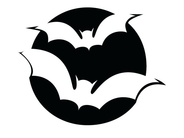 618x464 Bat Silhouette Stencil Free Gallery Baseball Printables Batman