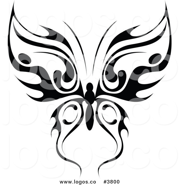 600x620 Royalty Free Tribal Butterfly Logo By Vector Tradition Sm