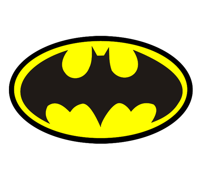 678x600 How To Draw Batman Logo Easy Drawing Guides