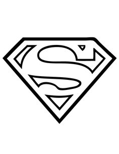 236x305 Superman Logo Flock Flockfolie Coloring Page Kleurplaat Cakes