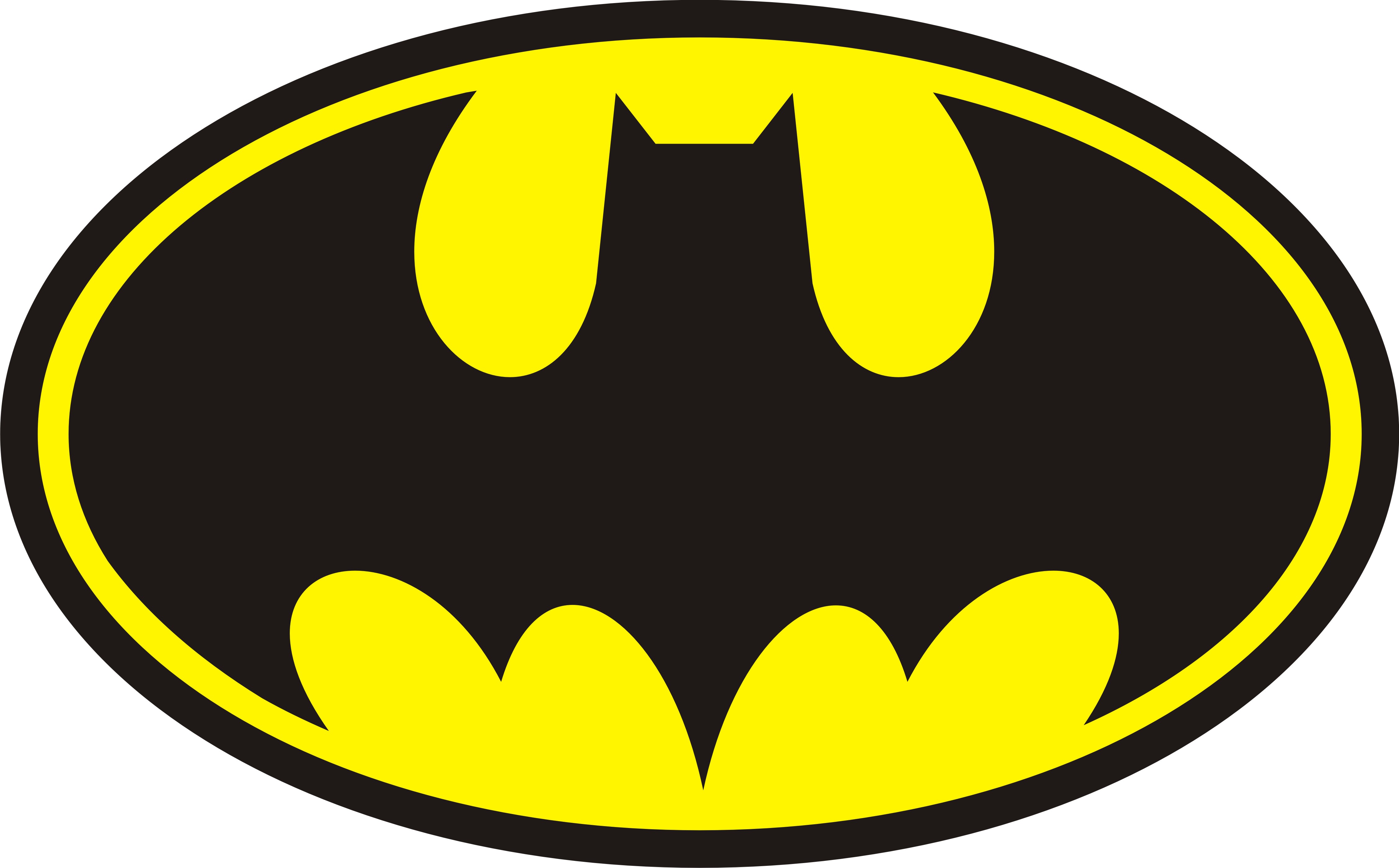 Batman Symbol Outline