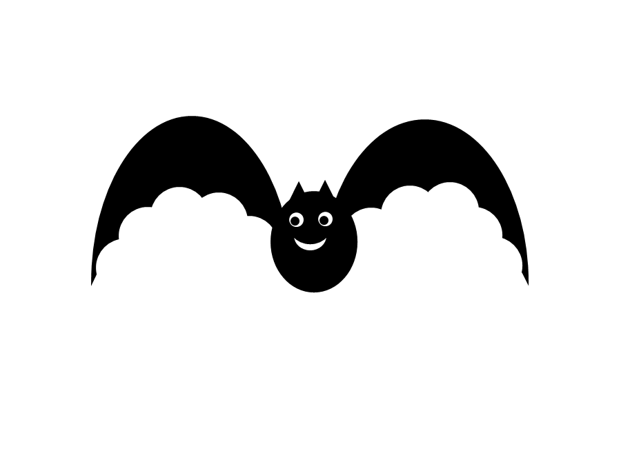 900x654 Bat Clipart Simple