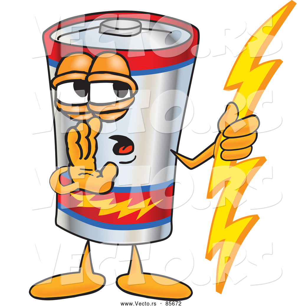 1024x1044 Vector Of A Battery Mascot Holding A Bolt Of Energy And Whispering