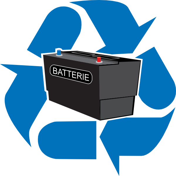 600x599 Recycled Battery Clip Art