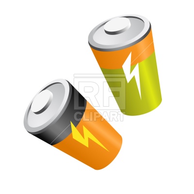 400x400 Battery Royalty Free Vector Clip Art Image