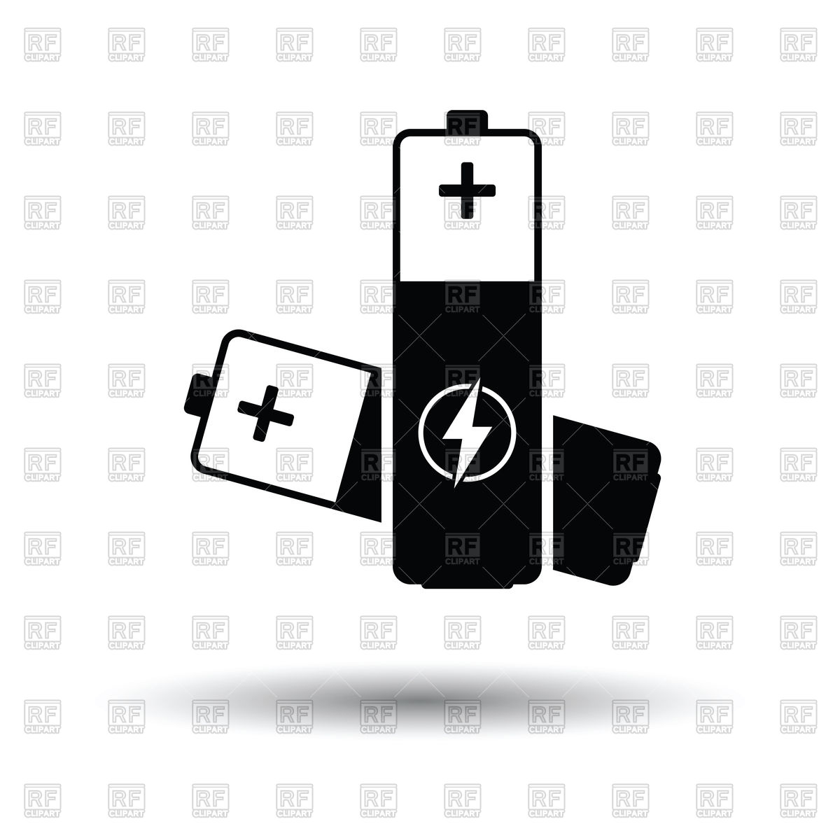 1200x1200 Battery Storage Icon Royalty Free Vector Clip Art Image
